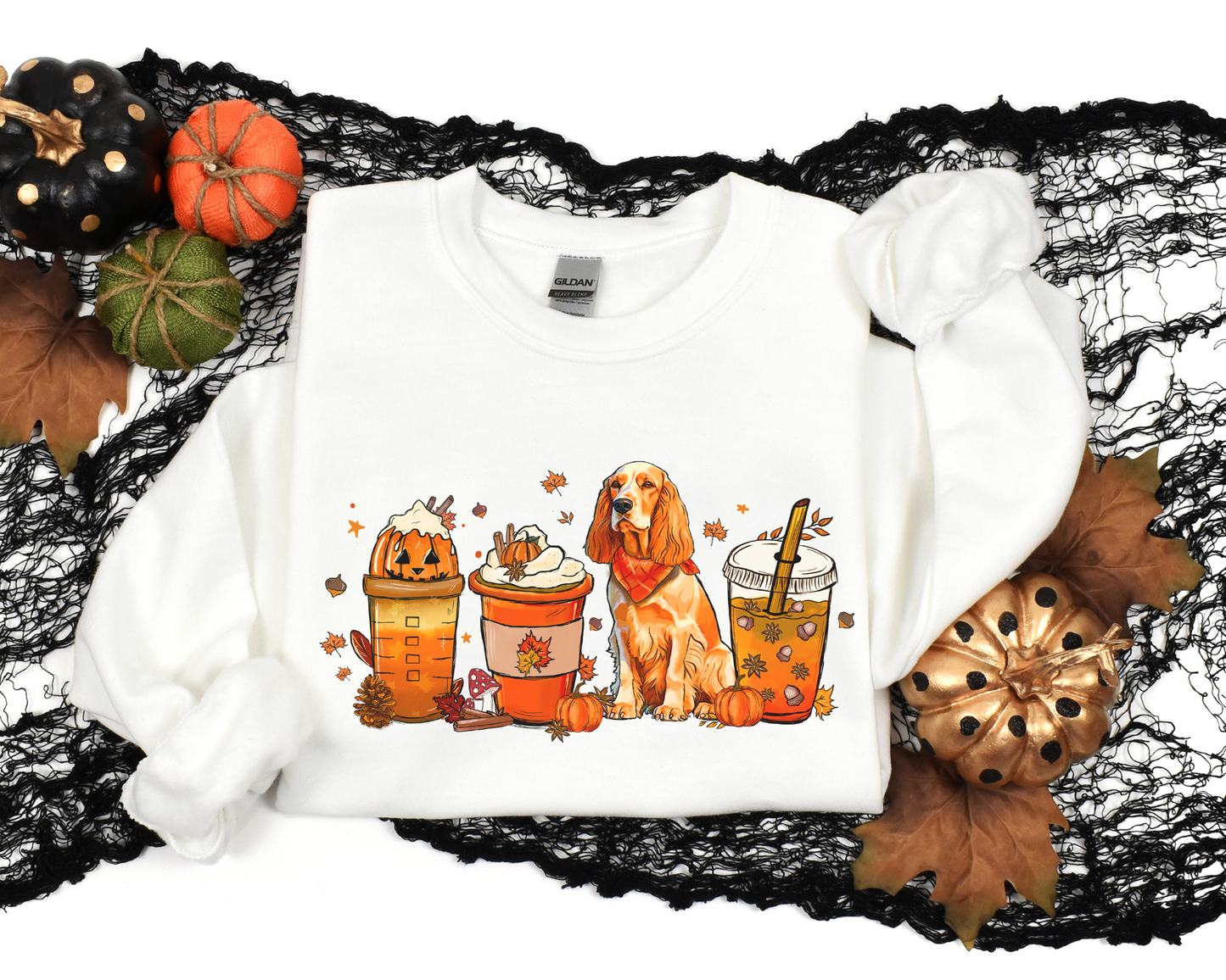 Halloween Herfst Cocker Spaniel Sweater