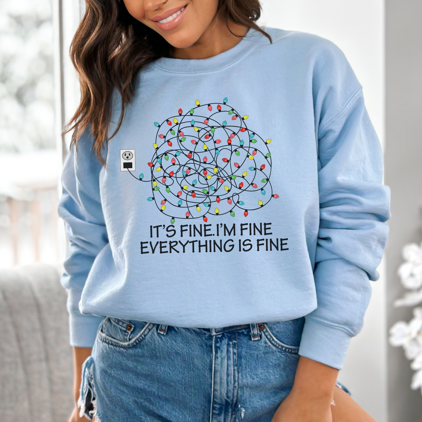 EVERYTHING is FINE Kerstmis Sweater