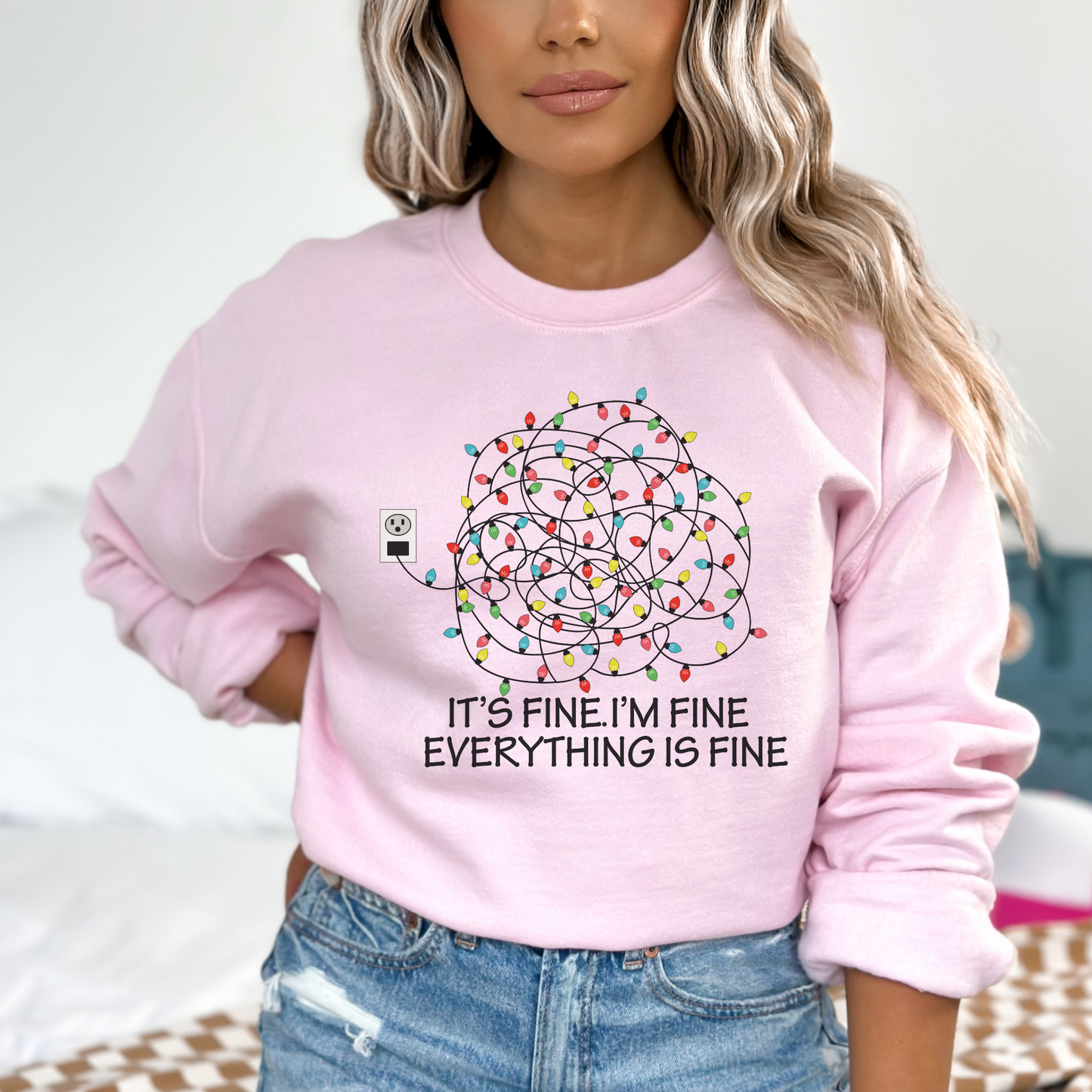 EVERYTHING is FINE Kerstmis Sweater