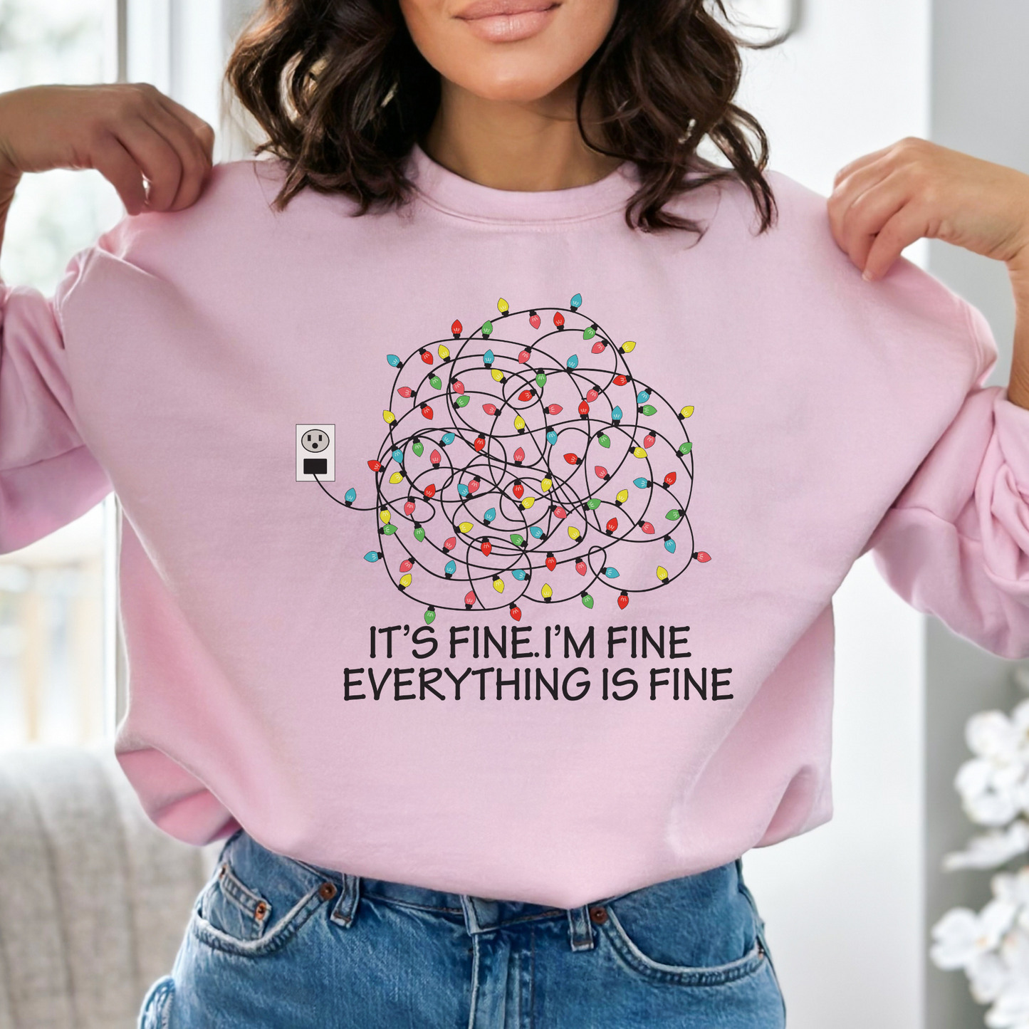 EVERYTHING is FINE Kerstmis Sweater