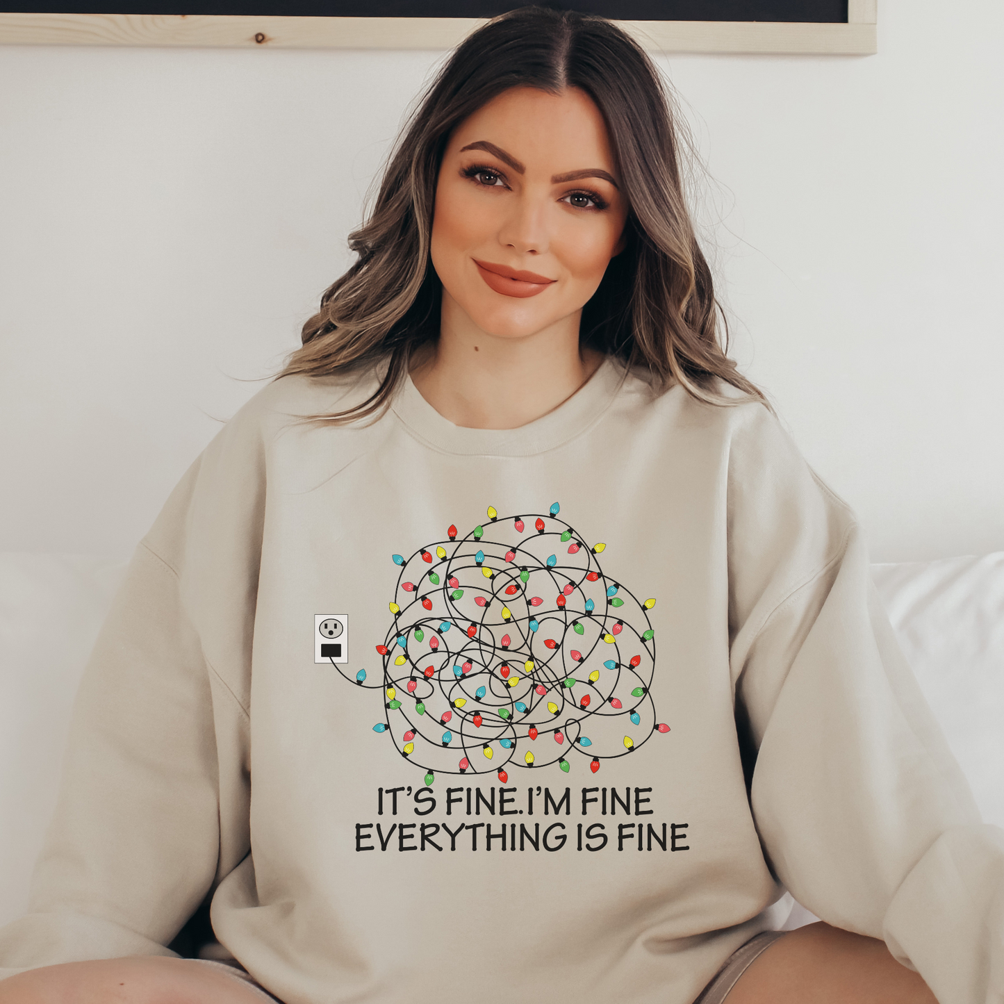 EVERYTHING is FINE Kerstmis Sweater
