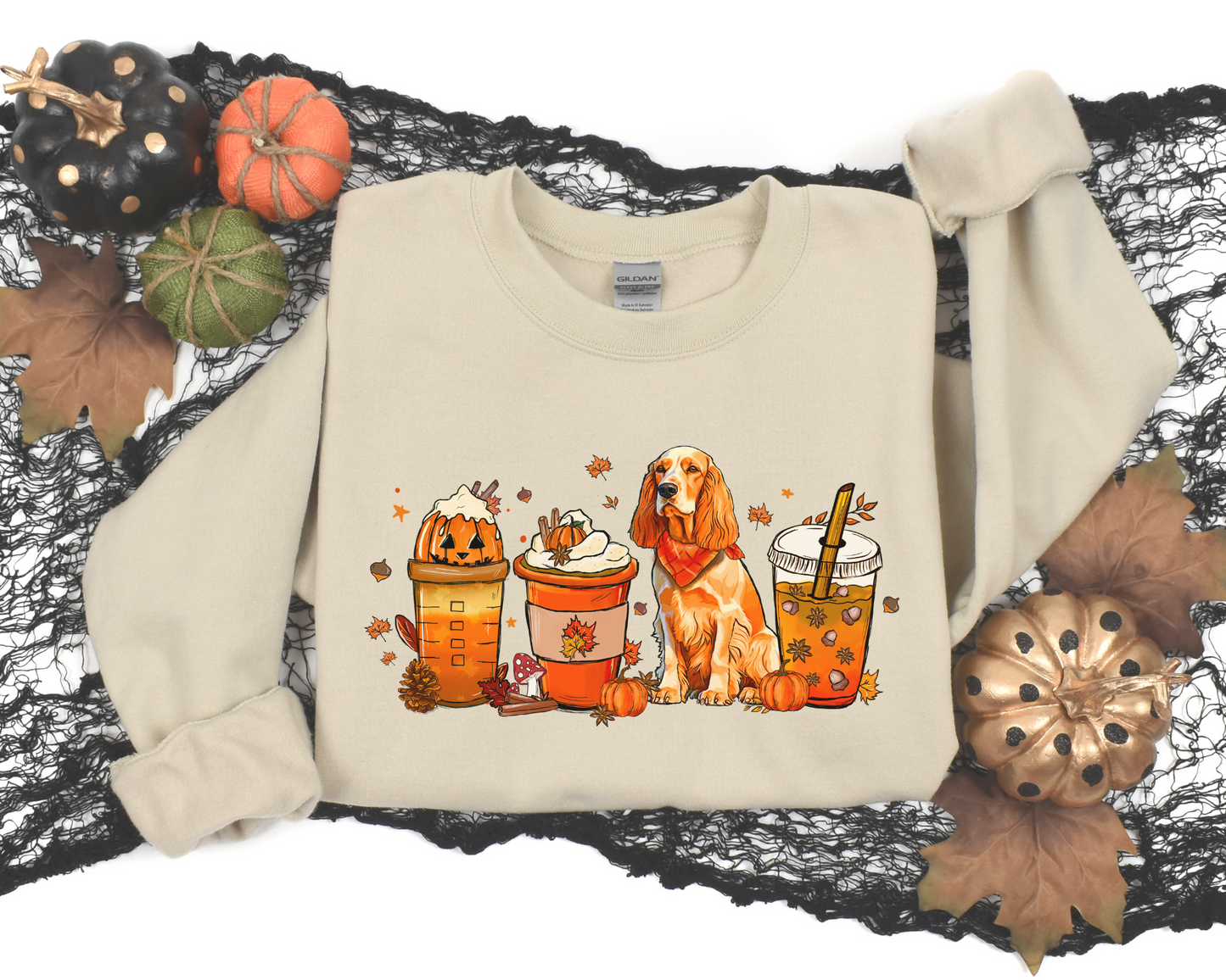 Halloween Herfst Cocker Spaniel Sweater