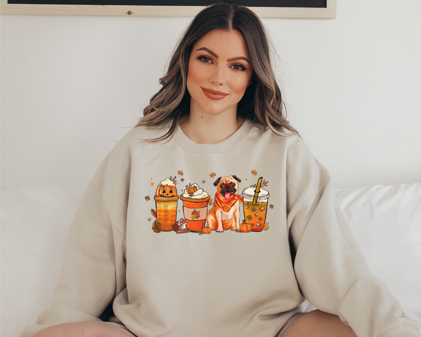 Halloween Herfst Bulldog Sweater
