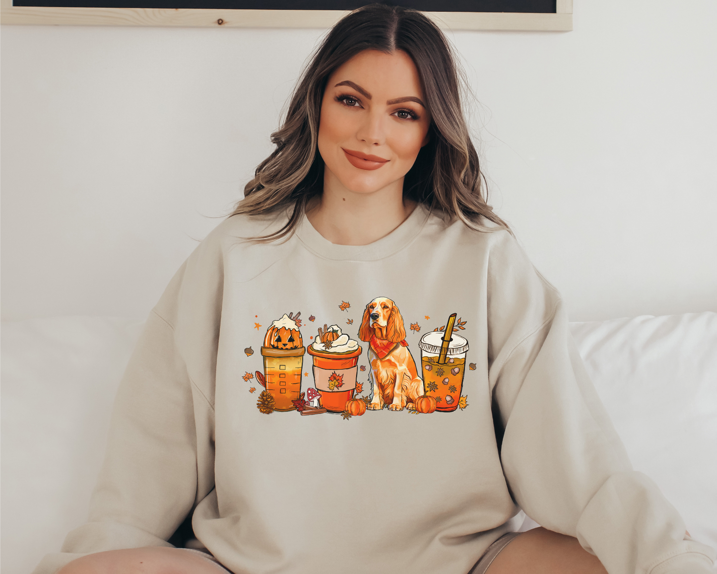 Halloween Herfst Cocker Spaniel Sweater