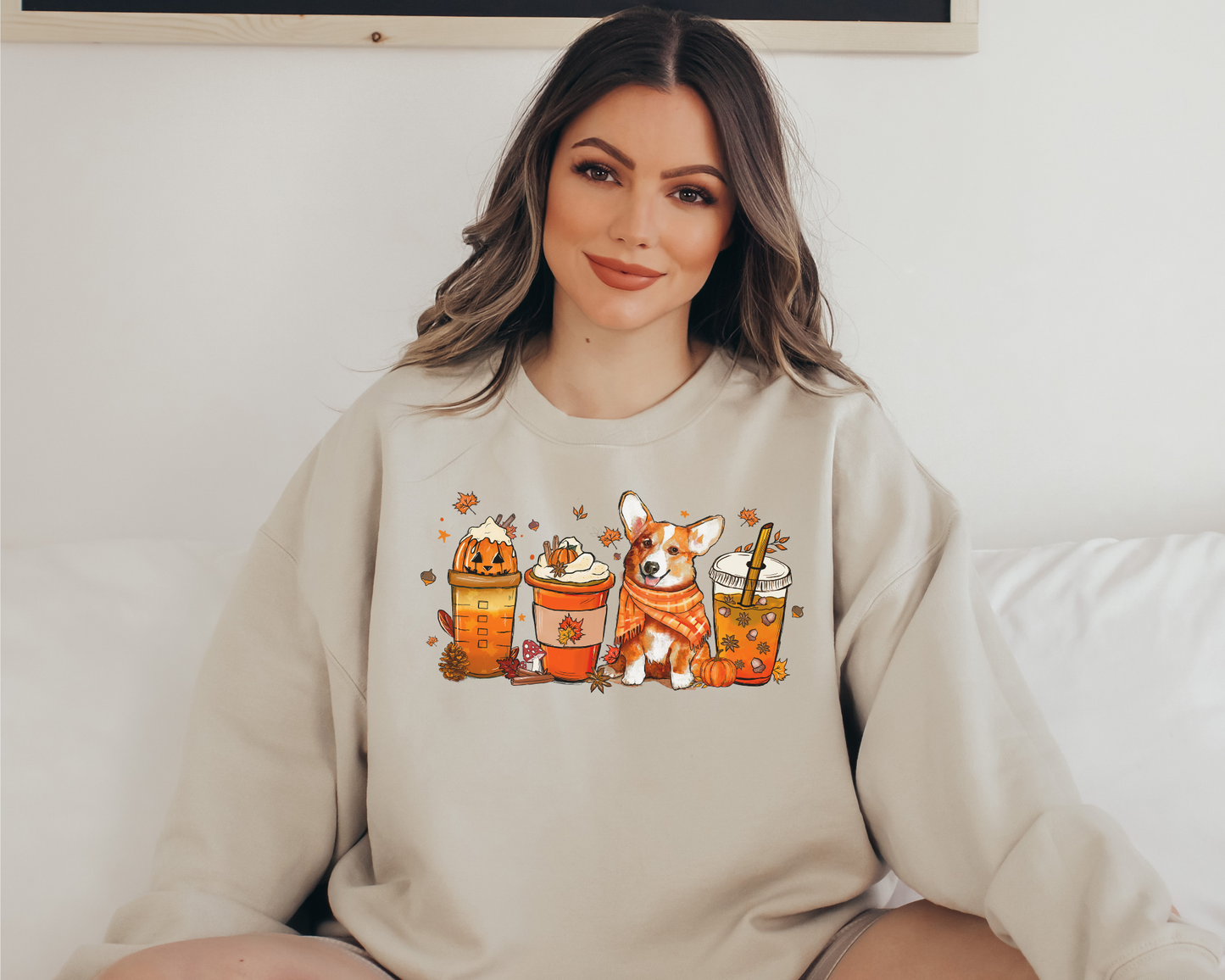 Halloween Herfst Corgi Sweater