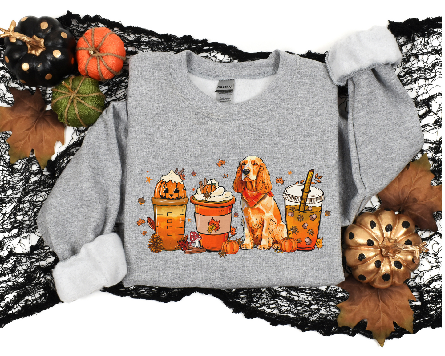 Halloween Herfst Cocker Spaniel Sweater