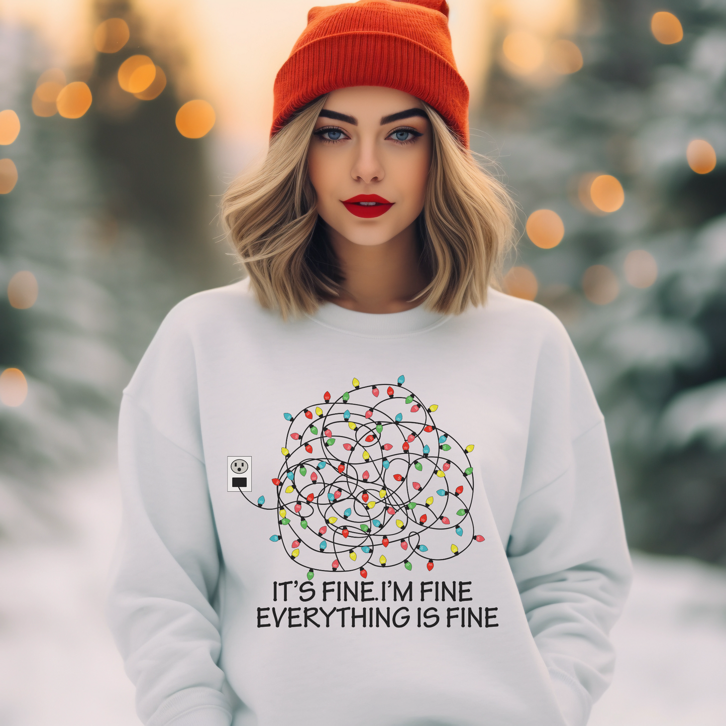 EVERYTHING is FINE Kerstmis Sweater