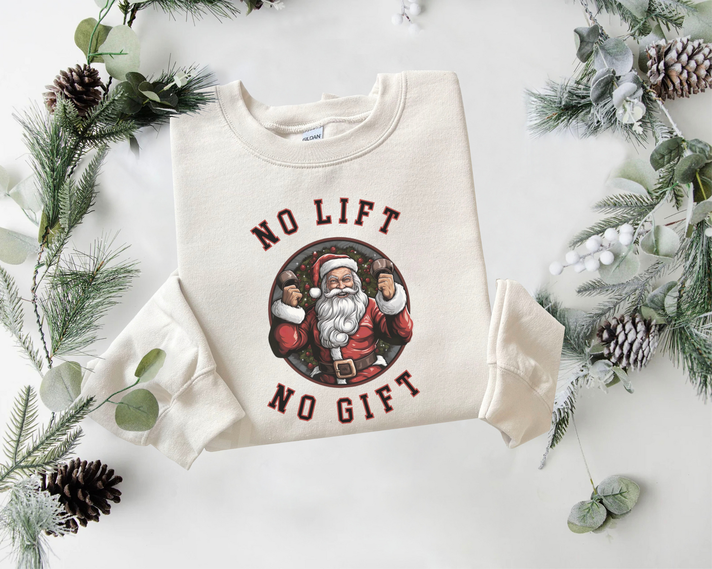 No Lift, No Gift Christmas Sweater