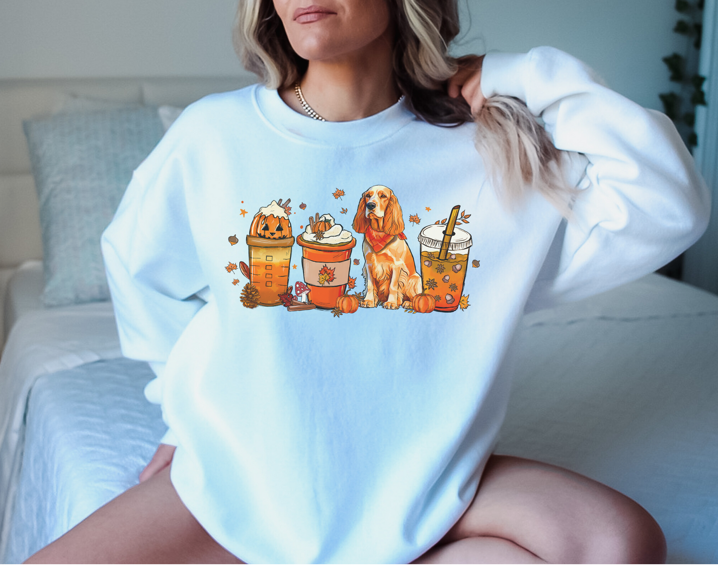 Halloween Herfst Cocker Spaniel Sweater
