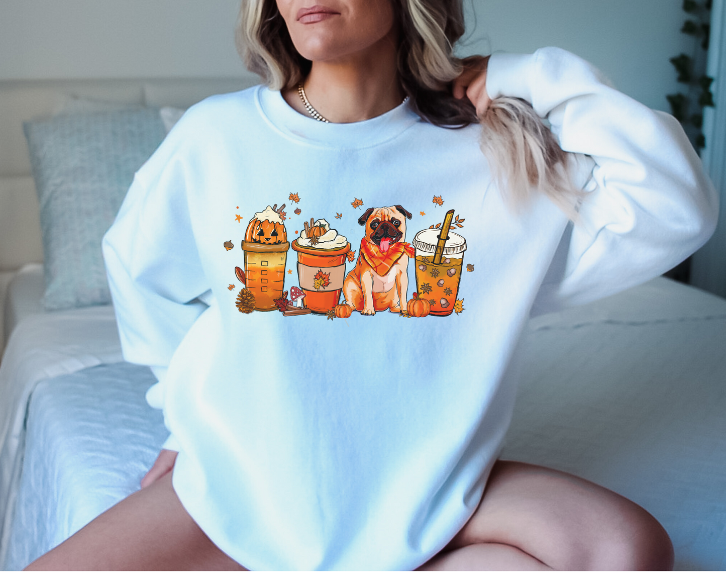 Halloween Herfst Bulldog Sweater