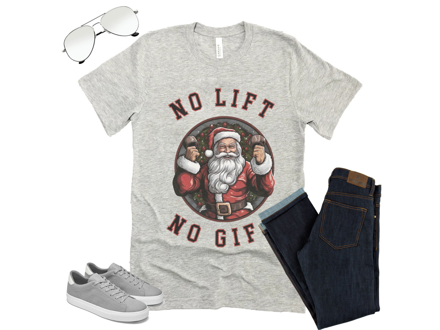 No Lift, No Gift Christmas T-shirt
