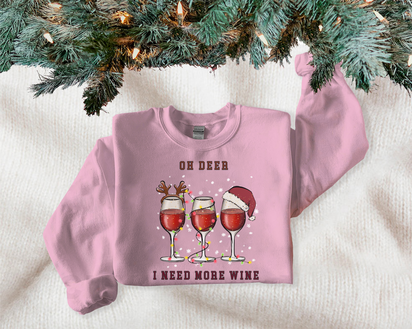 OH DEER I NEED MORE WINE Sweater