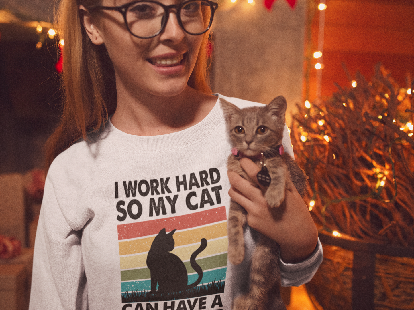 I WORK HARD SO MY CAT CAN HAVE A BETTER LIFE - Sweater