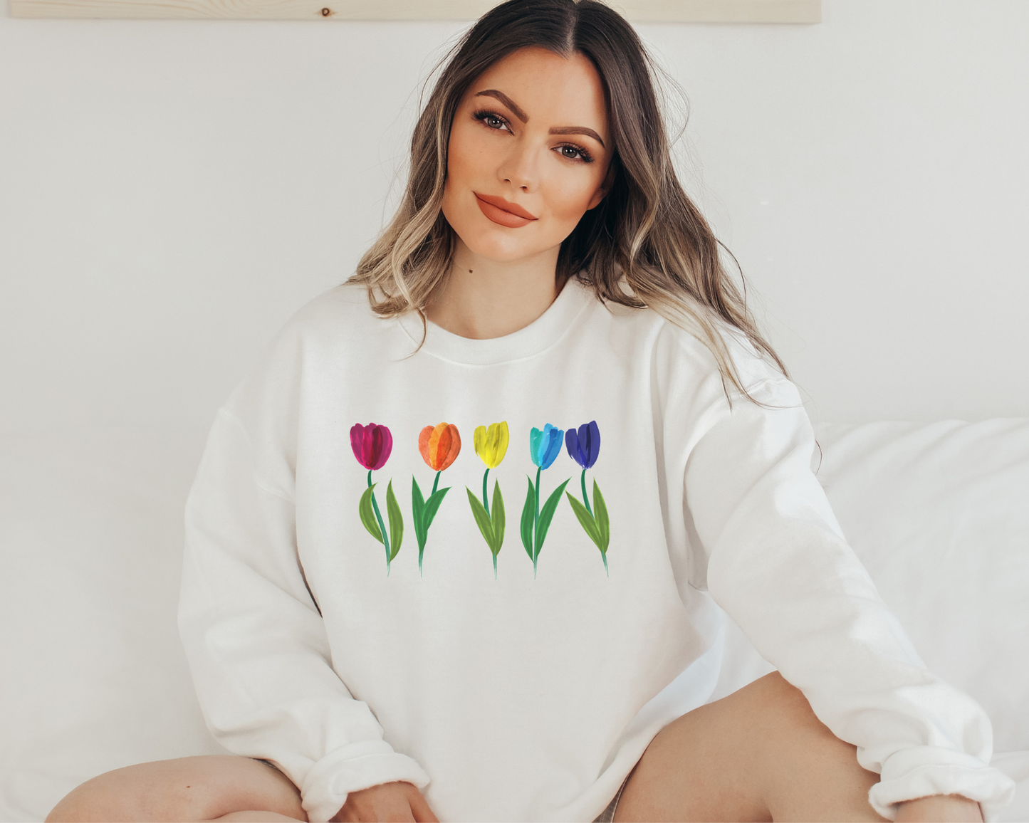 LGBT PRIDE RAINBOW DUTCH TULIPS Sweater