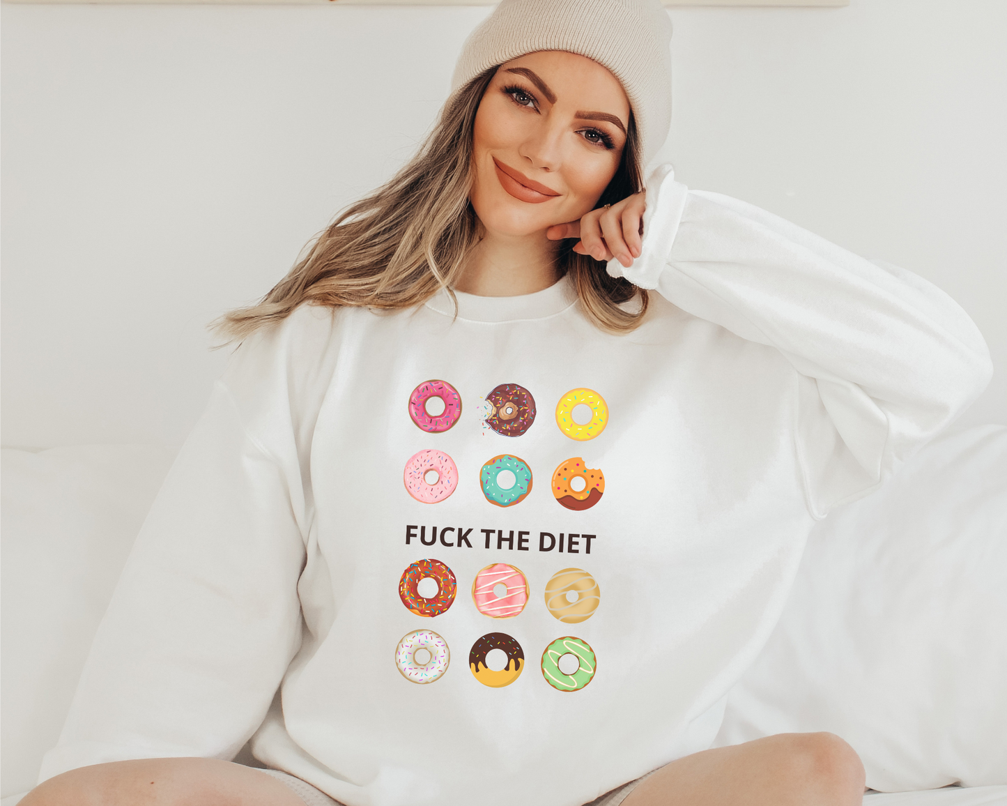 FUCK THE DIET DONUTS Sweater