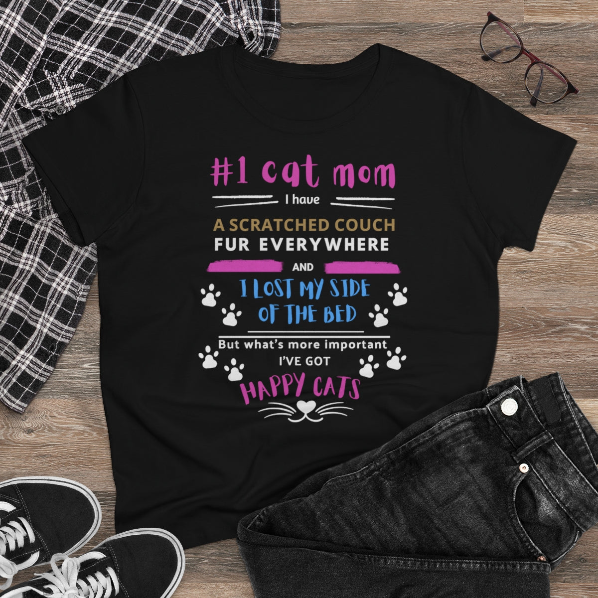 NUMBER 1 CAT MOM T-shirt