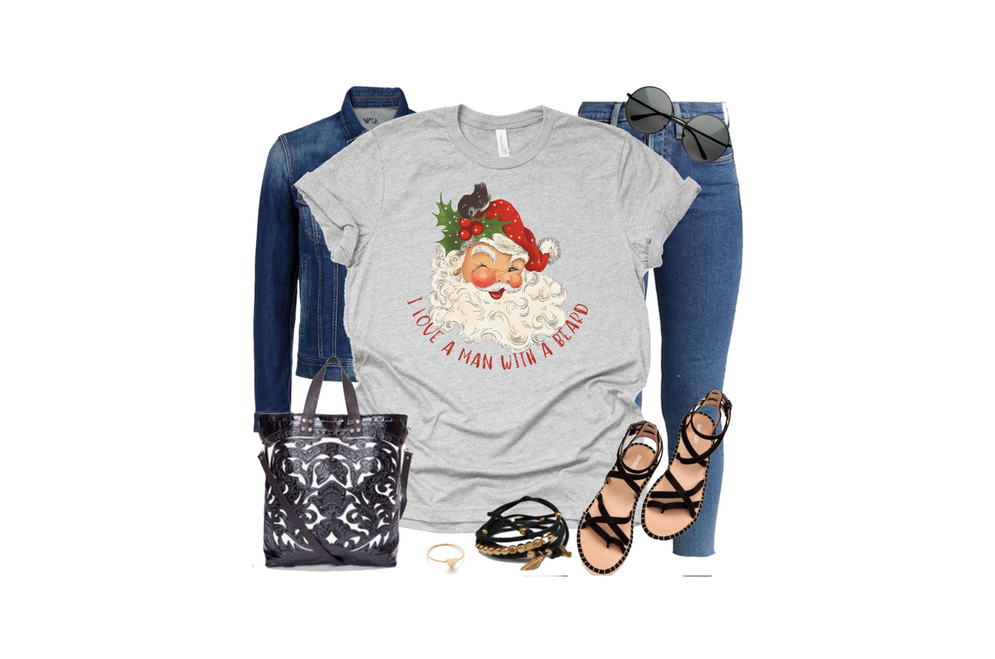 I LOVE A MAN WITH A BEARD T-shirt
