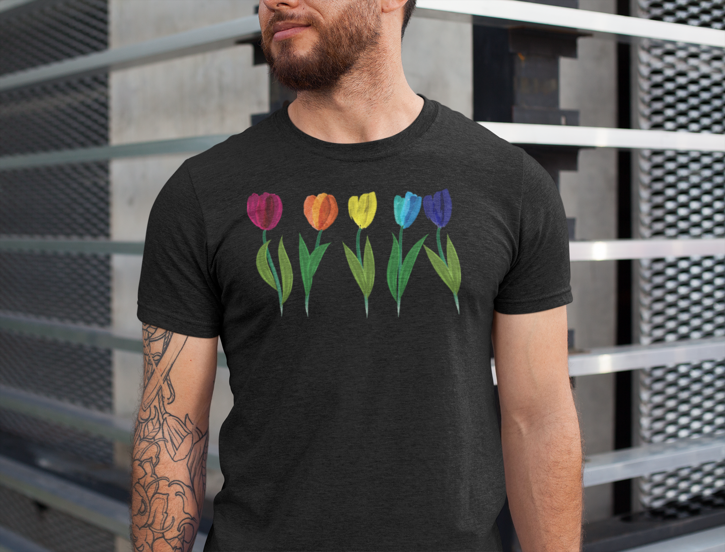 LGBT PRIDE RAINBOW DUTCH TULIPS T-shirts
