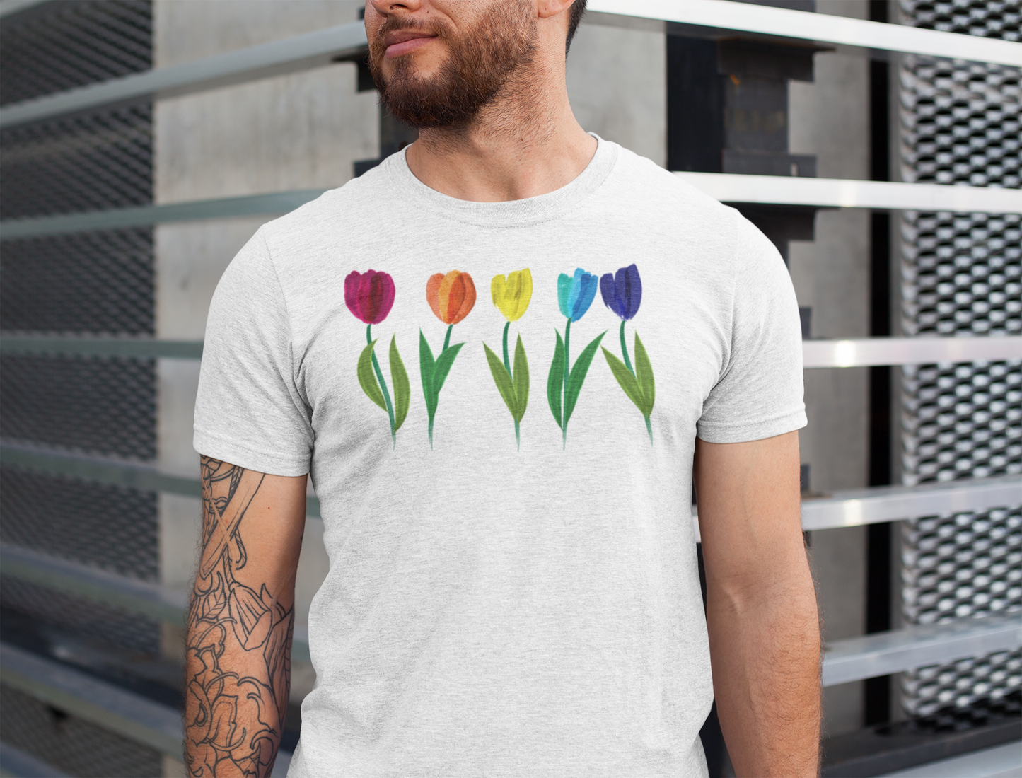 LGBT PRIDE RAINBOW DUTCH TULIPS T-shirts