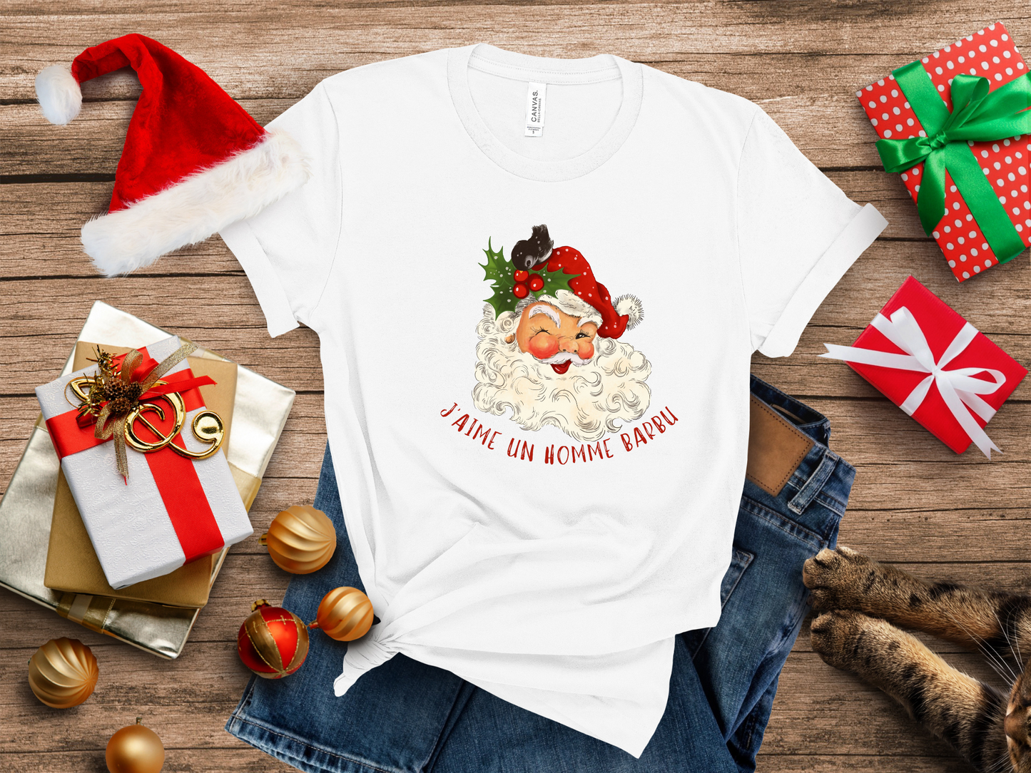 J'AIME UN HOMME BARBU KERST - T-shirt