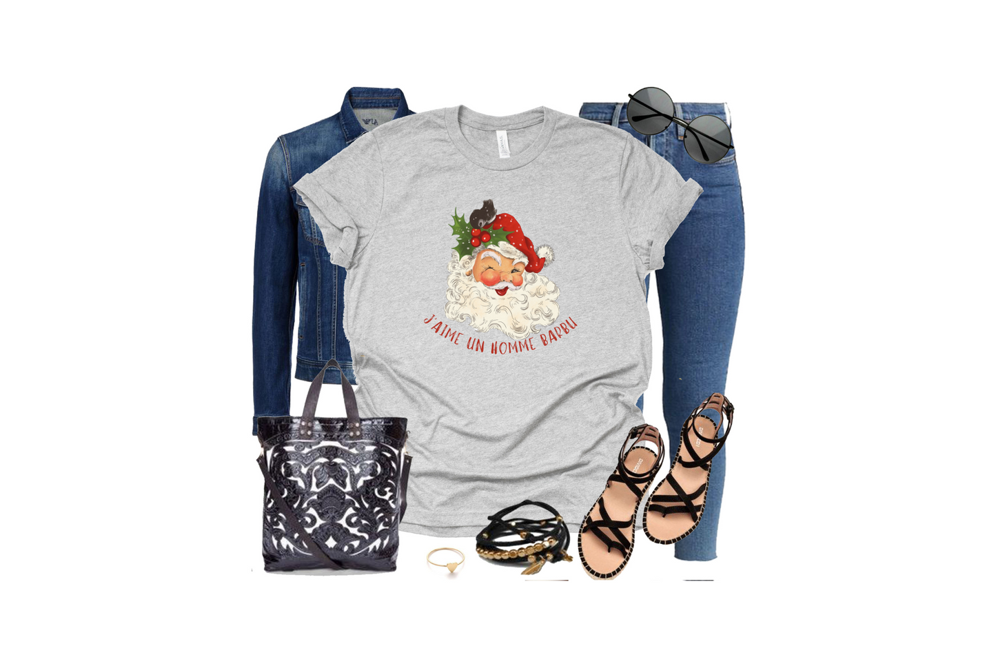 J'AIME UN HOMME BARBU KERST - T-shirt