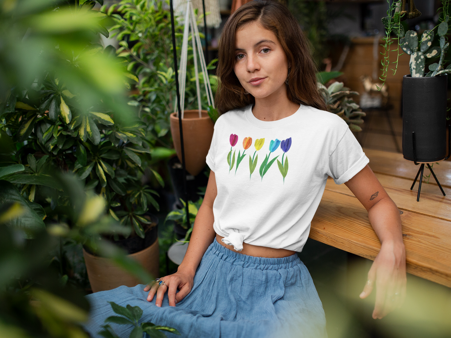 LGBT PRIDE RAINBOW DUTCH TULIPS T-shirts