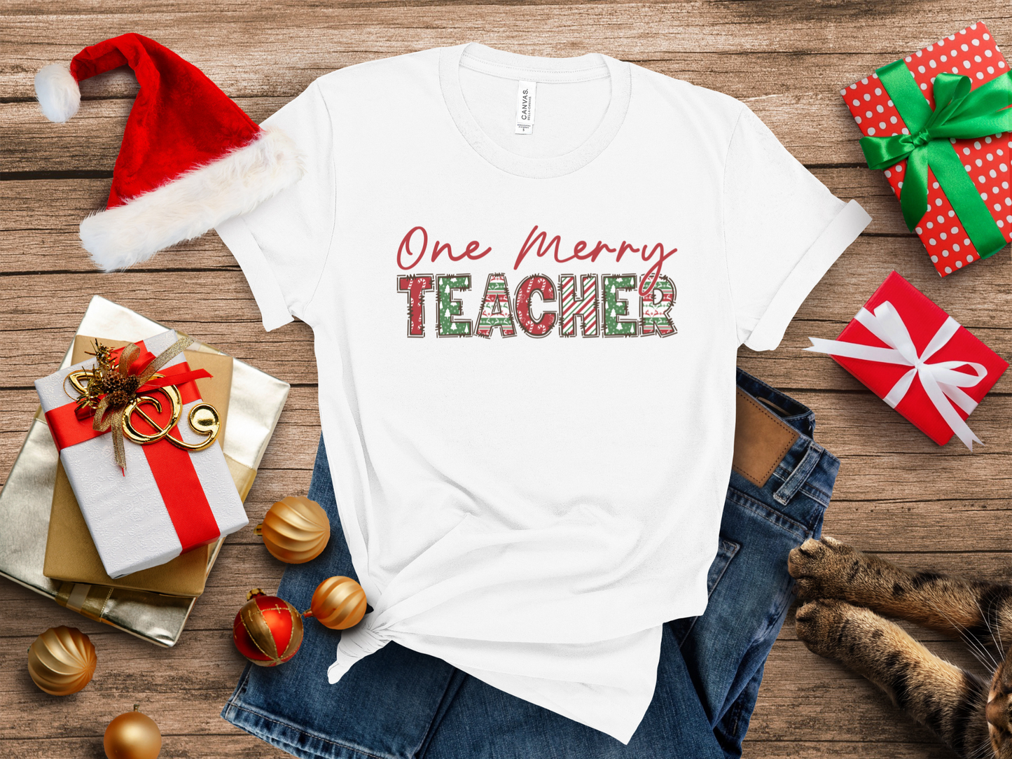 ONE MERRY TEACHER T-shirt
