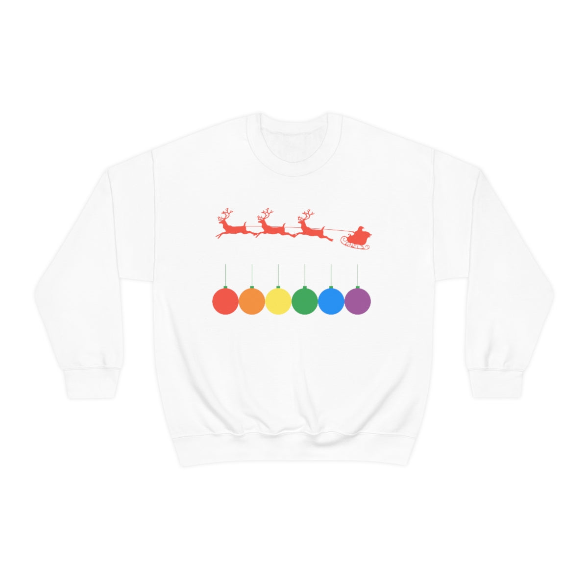 KERST PRIDE RAINBOW CHRISTMAS BAUBLES Sweater