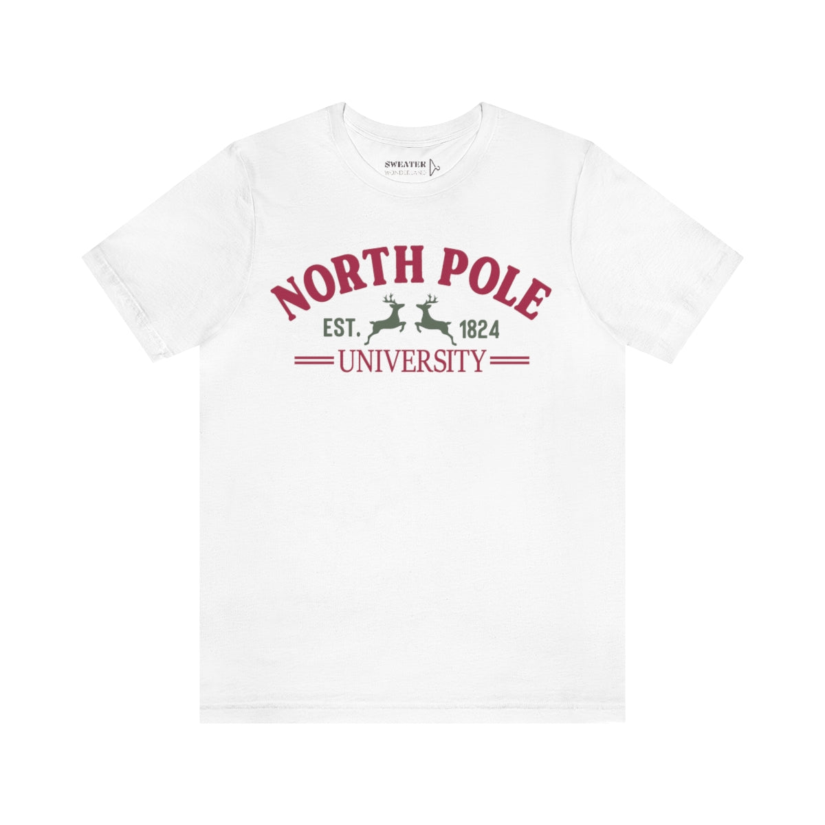 KERST T-SHIRT NORTH POLE UNIVERSITY