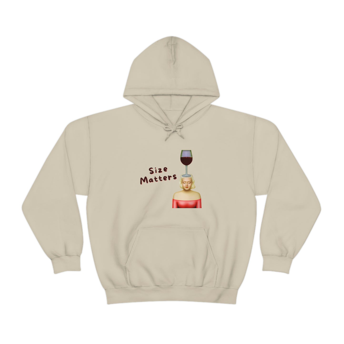 SIZE MATTERS WINE Hoodie