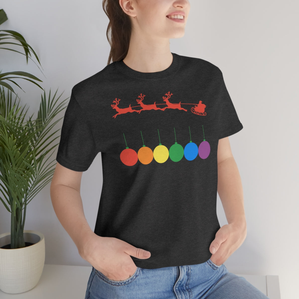 KERST PRIDE RAINBOW CHRISTMAS BAUBLES T-shirt