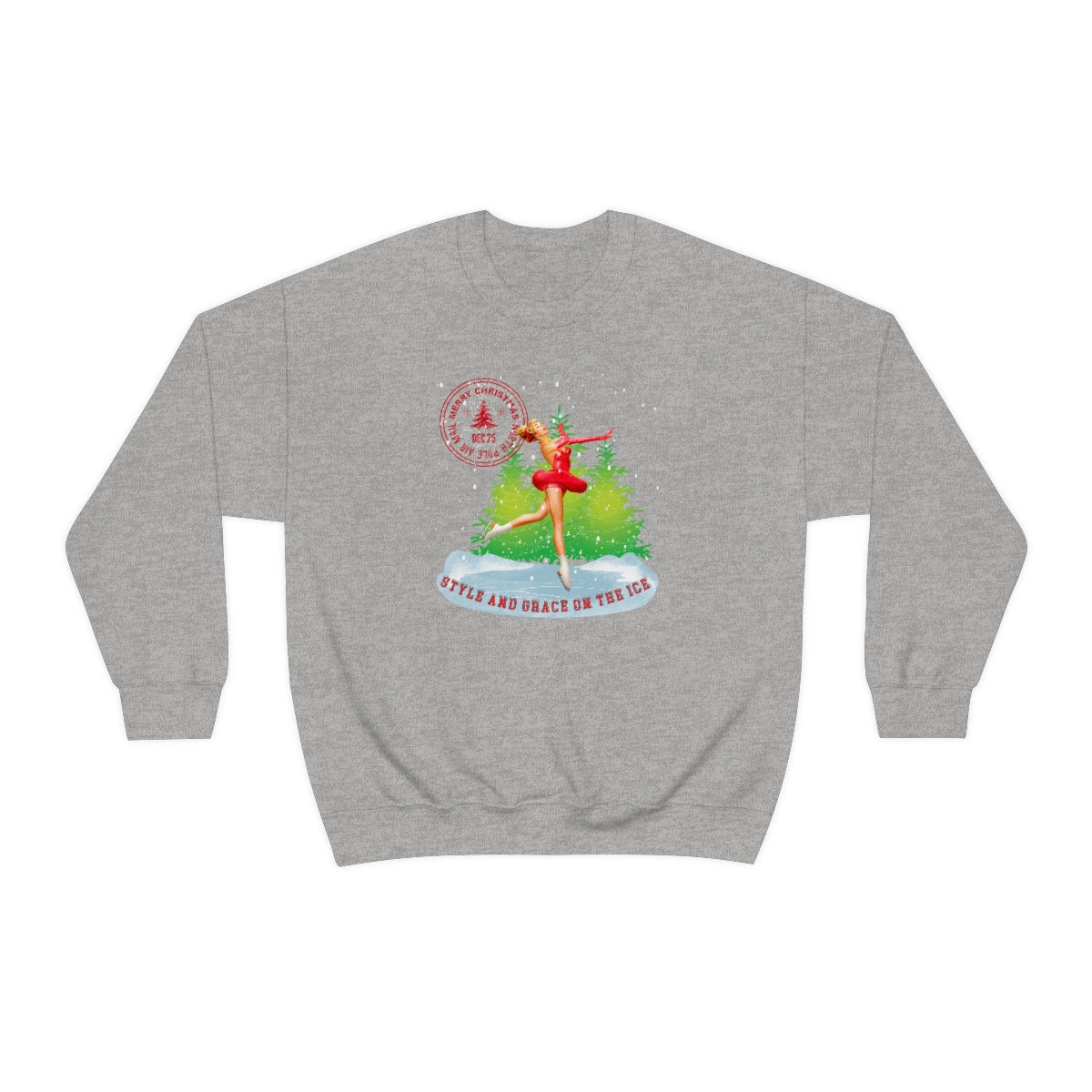 RETRO KERST SWEATER STYLE AND GRACE ON THE ICE