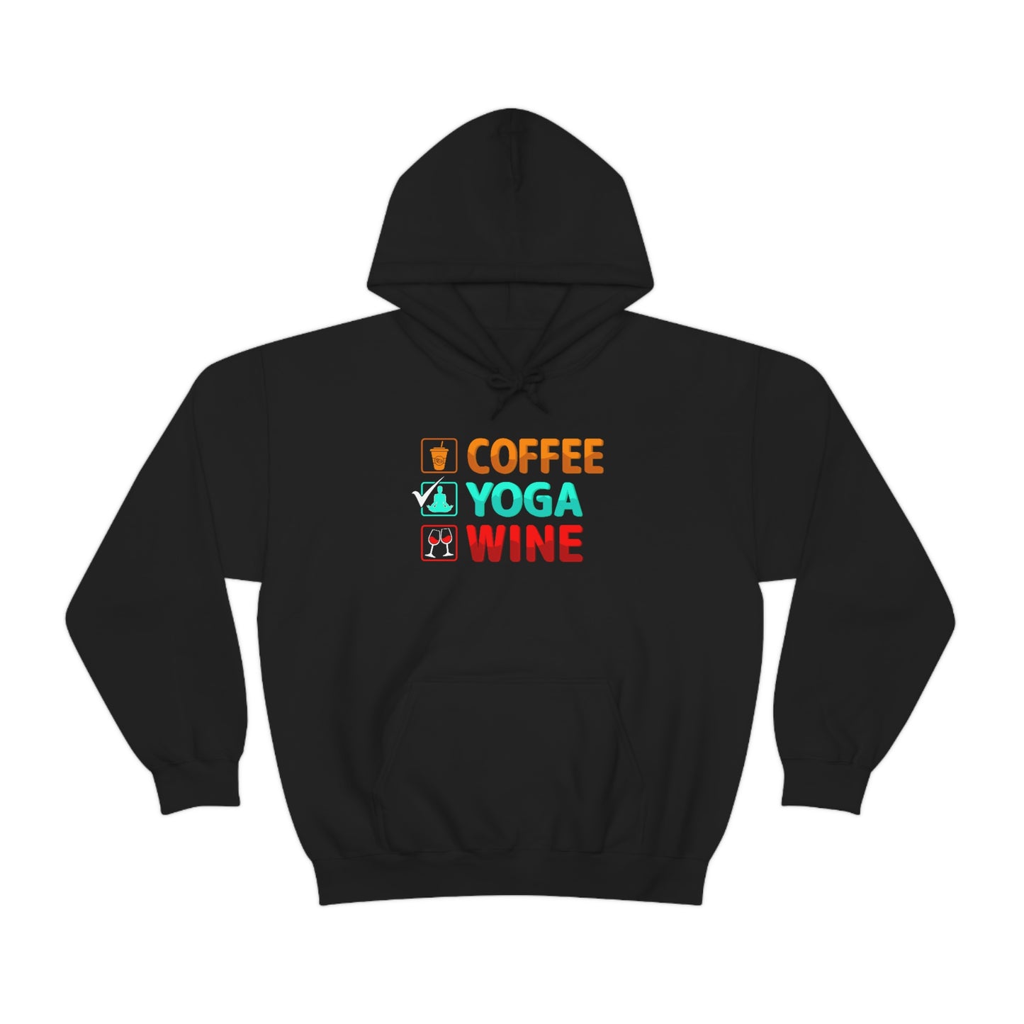COFFEE YOGA WINE Hoodie