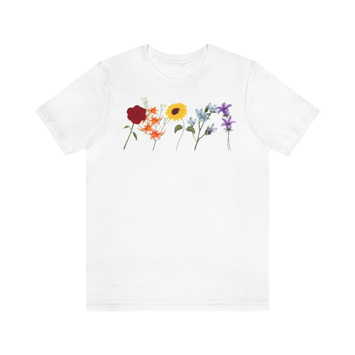 FLOWER POWER RAINBOW PRIDE - t-shirt