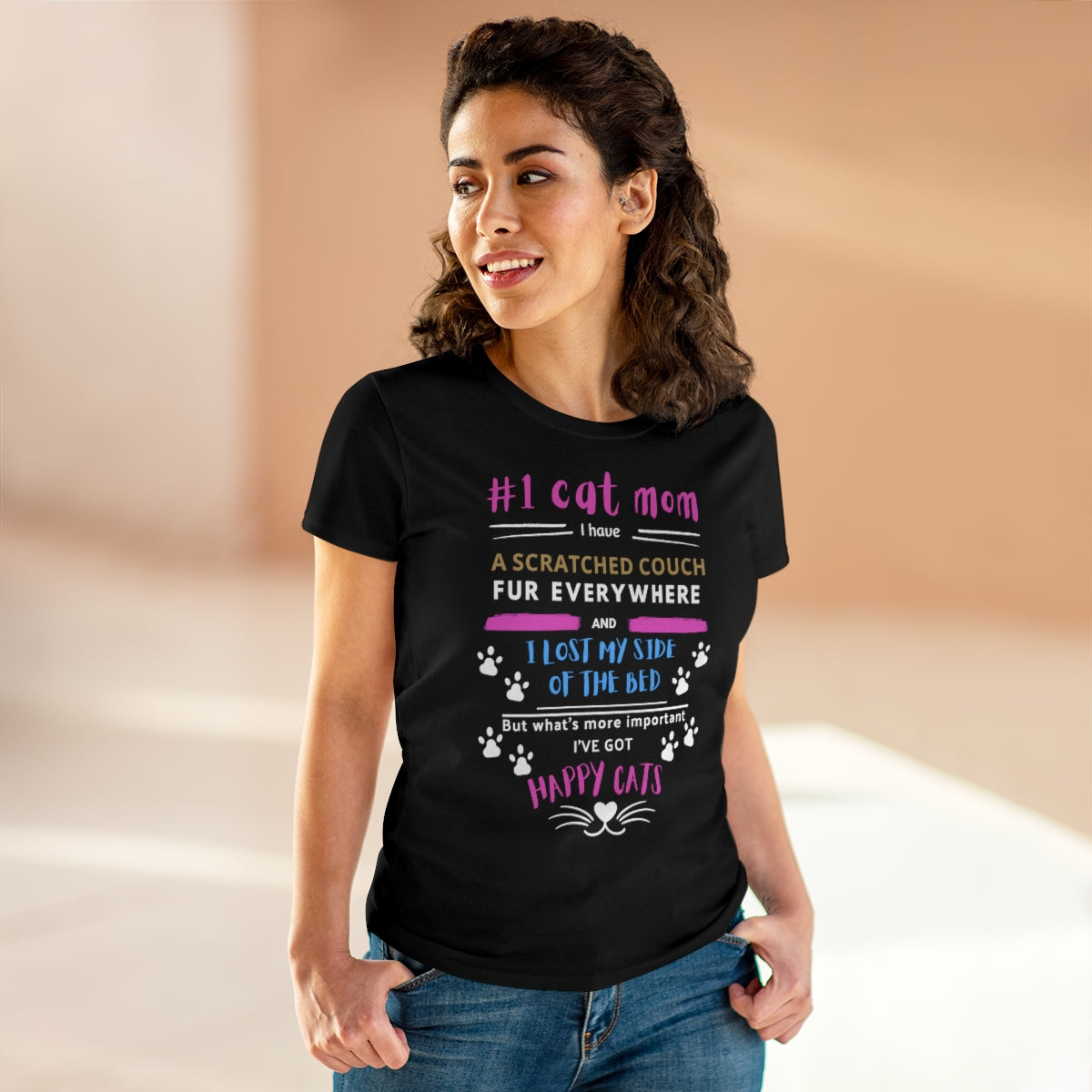 NUMBER 1 CAT MOM T-shirt