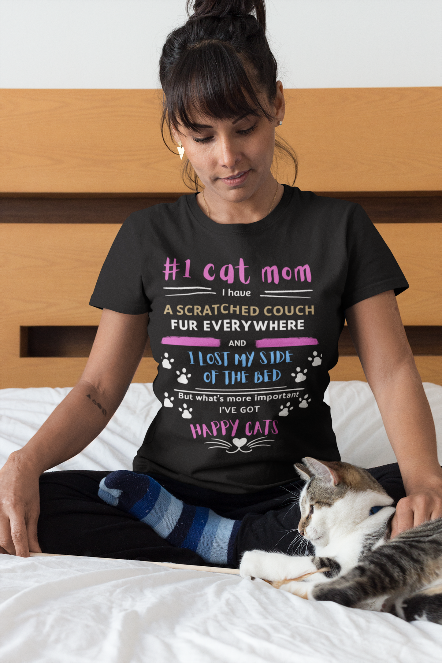 NUMBER 1 CAT MOM T-shirt
