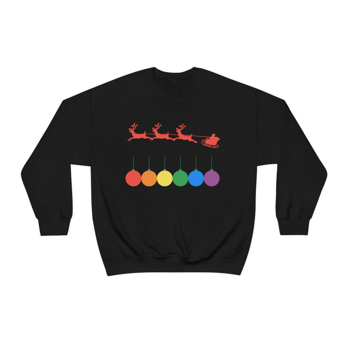 KERST PRIDE RAINBOW CHRISTMAS BAUBLES Sweater