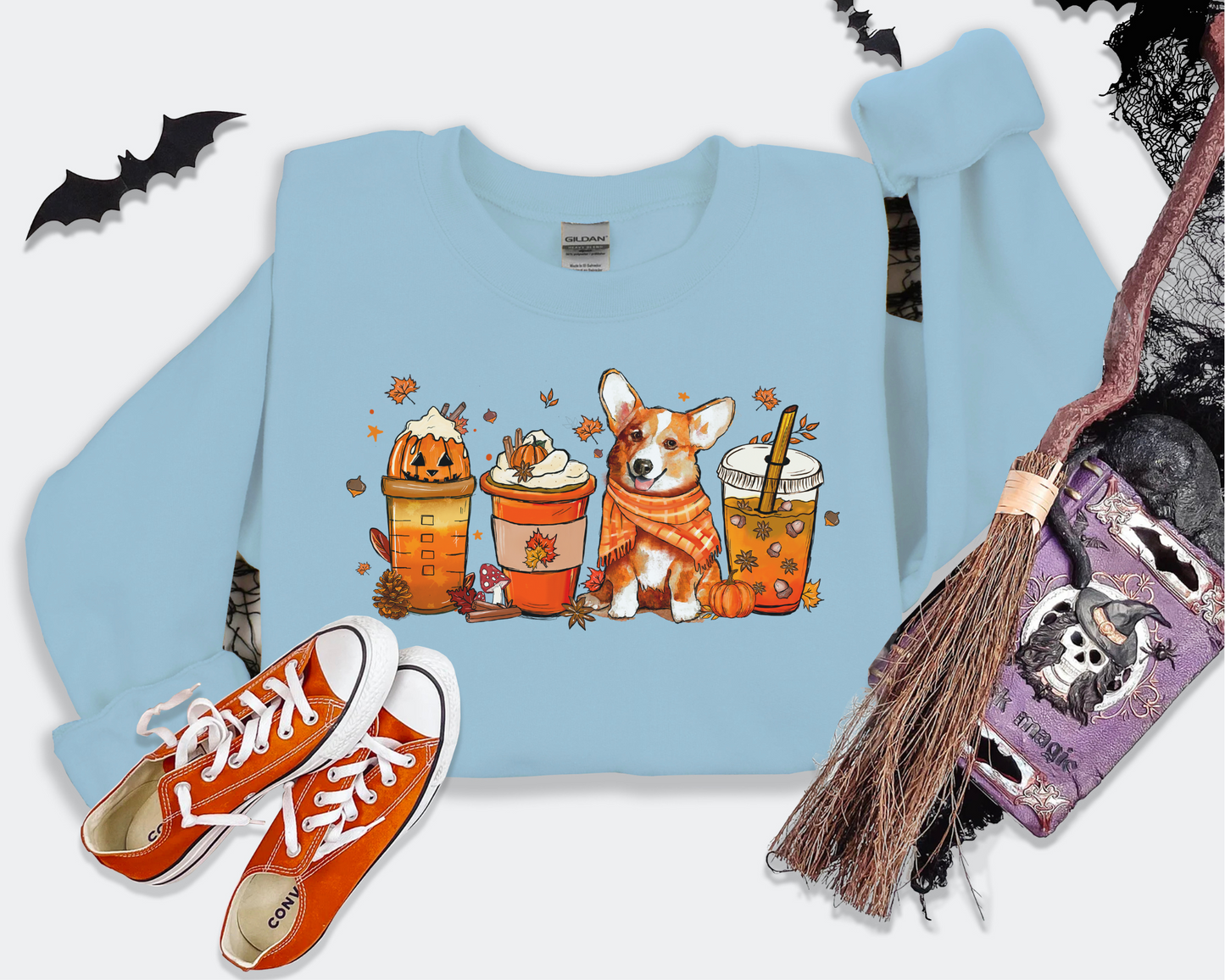 Halloween Herfst Corgi Sweater