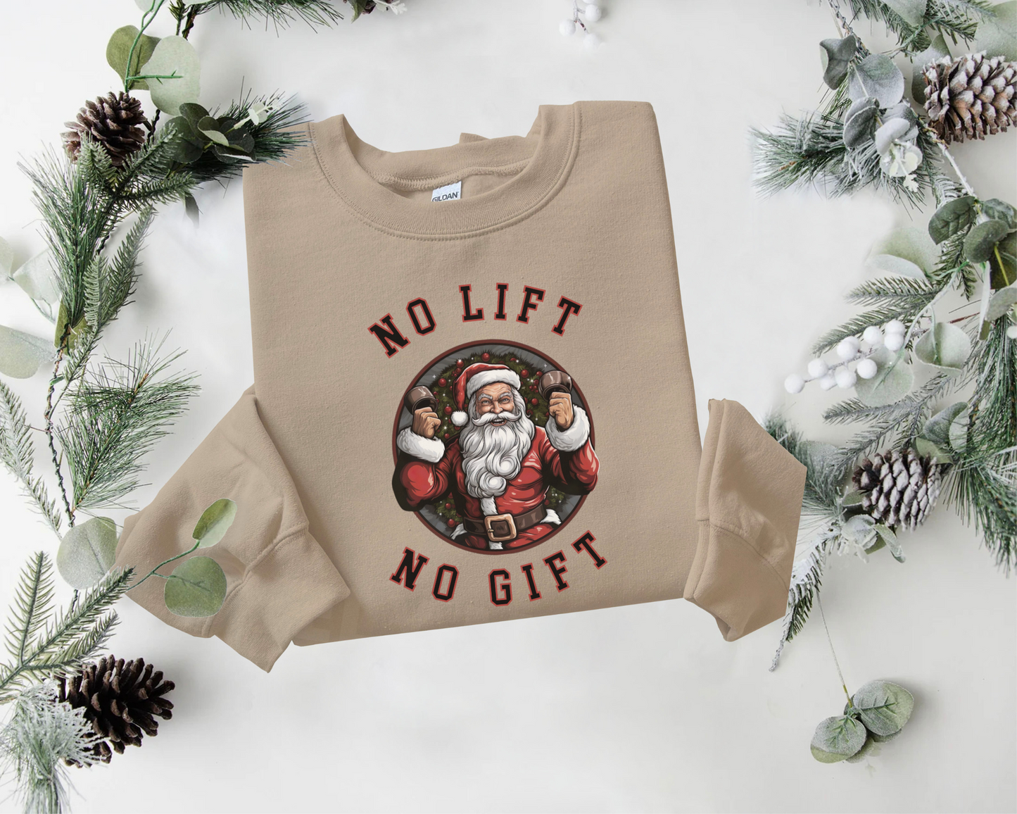 No Lift, No Gift Christmas Sweater