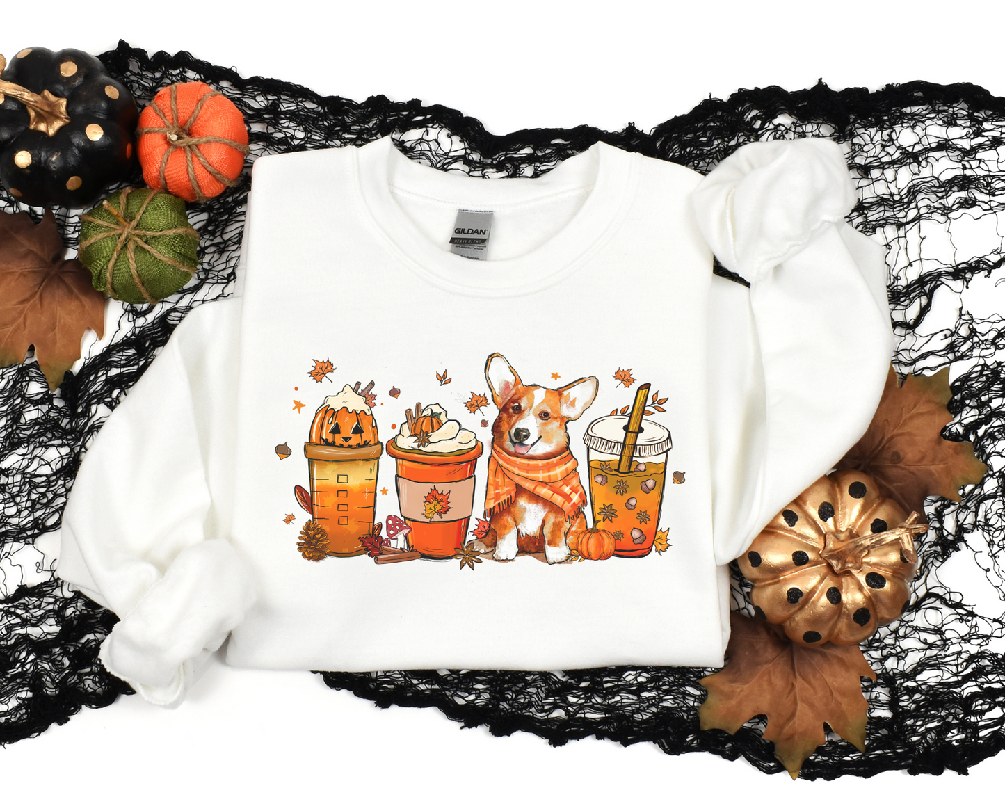 Halloween Herfst Corgi Sweater