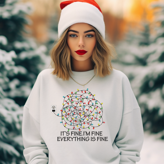 EVERYTHING is FINE Kerstmis Sweater