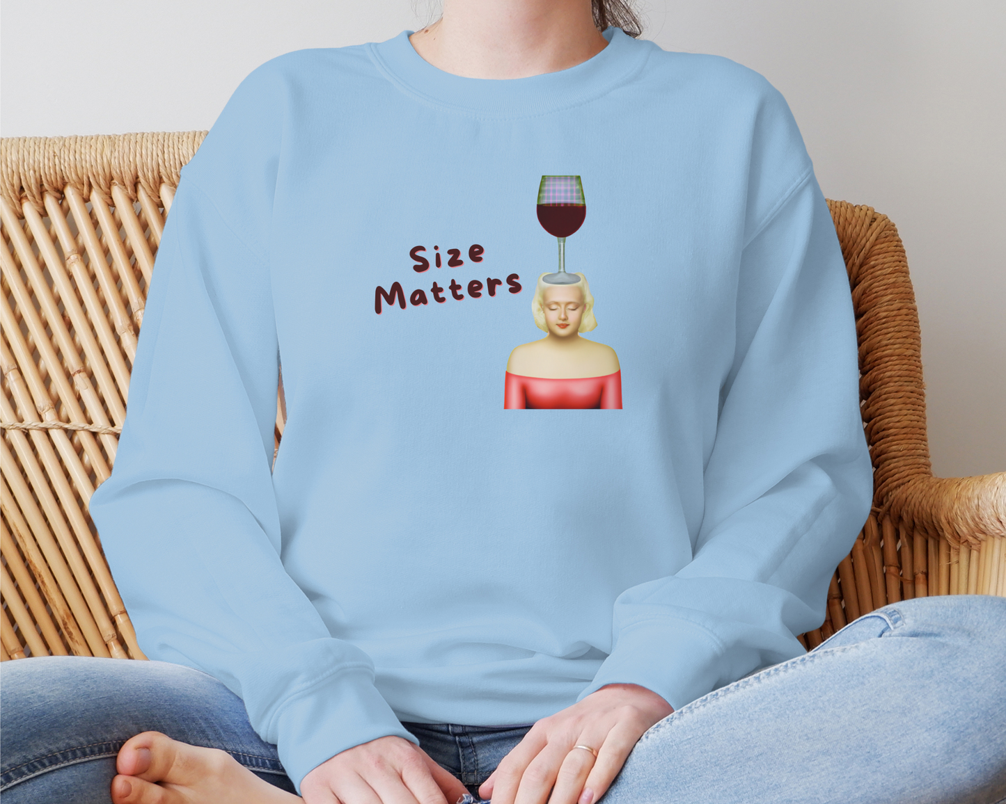 SIZE MATTERS WINE Sweater