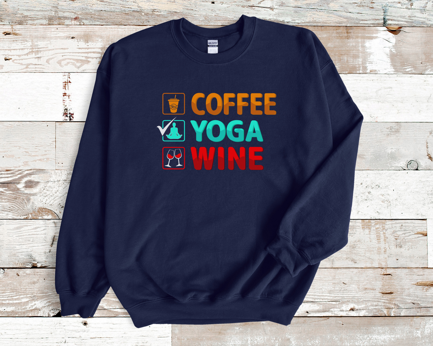 COFFEE YOGA WINE Sweater