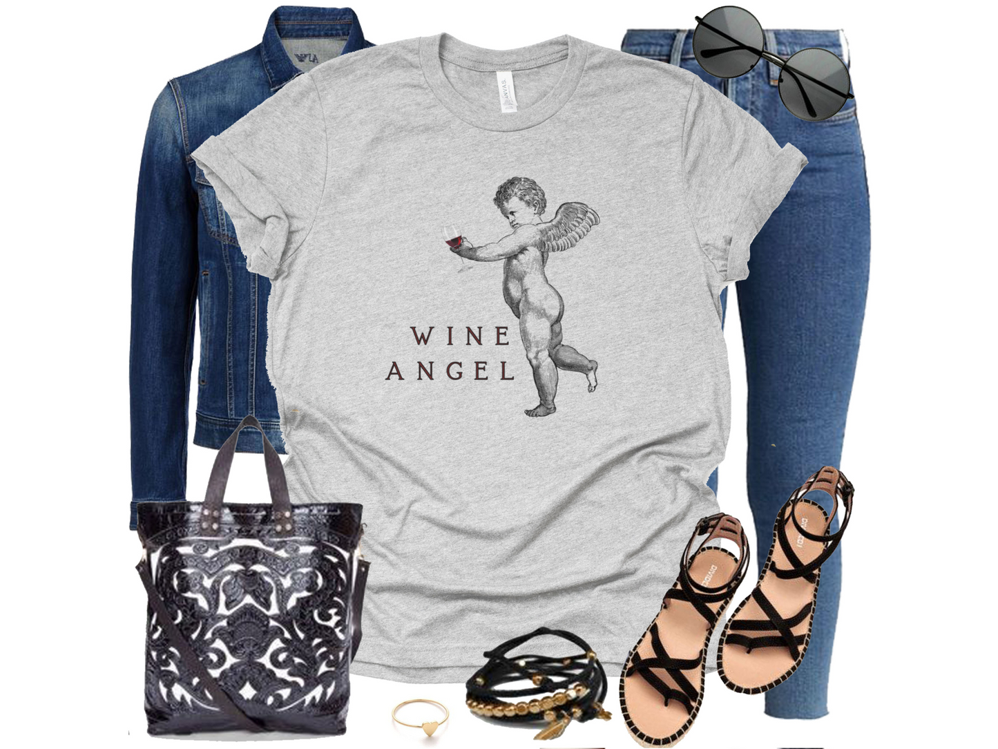 WINE ANGEL CLASSIC T-shirt