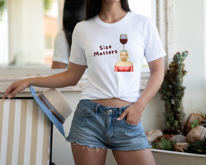 SIZE MATTERS WINE T-shirt