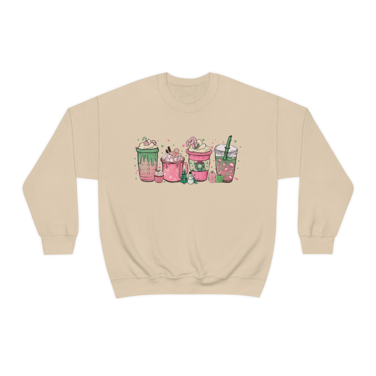 Pink Christmas Coffee / Hot Chocolate Sweater