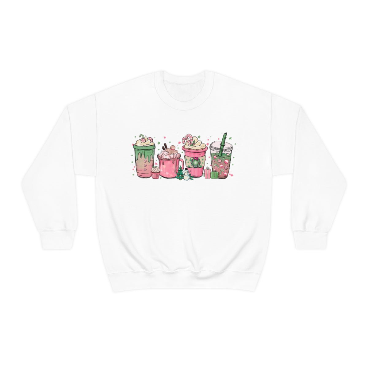 Pink Christmas Coffee / Hot Chocolate Sweater