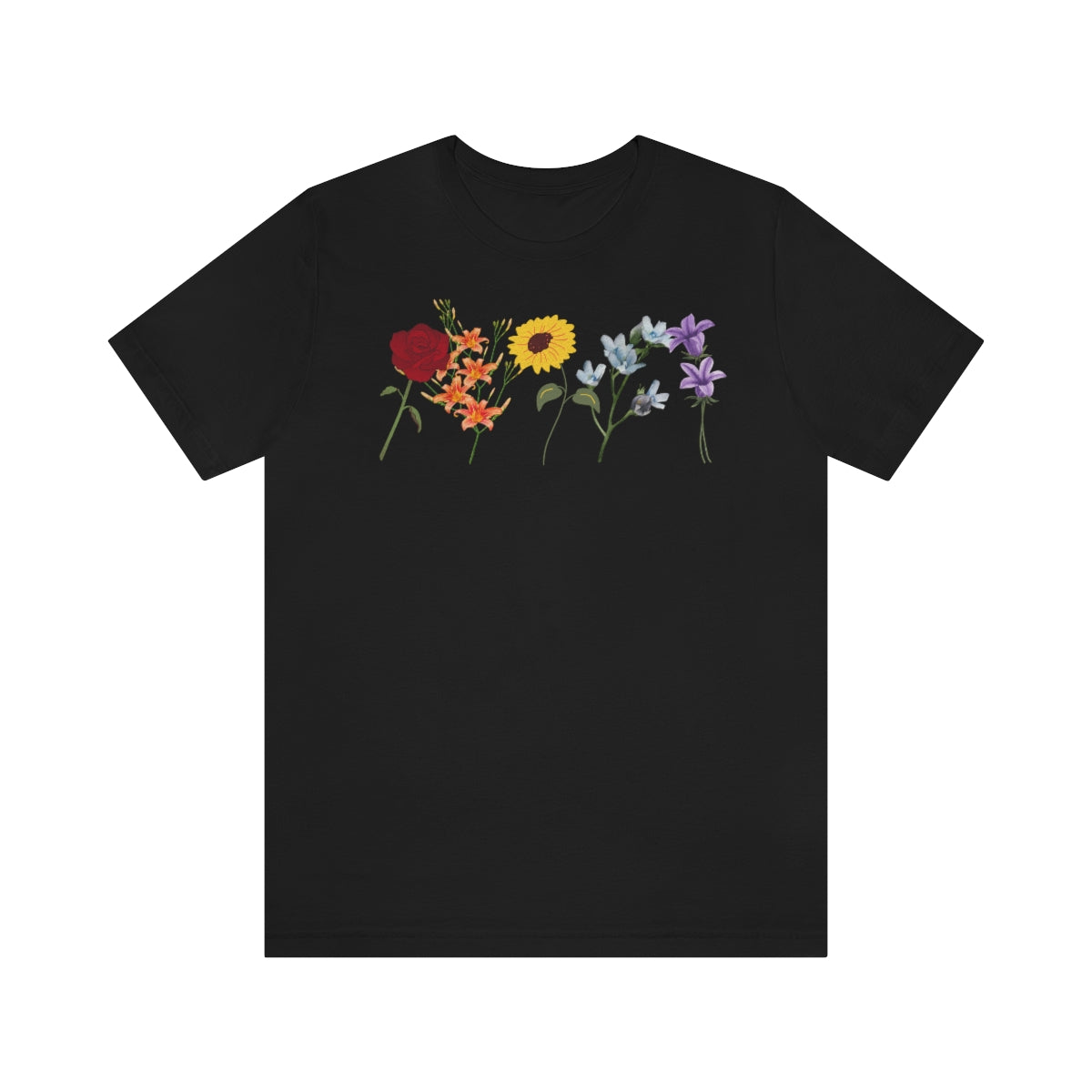 FLOWER POWER RAINBOW PRIDE - t-shirt