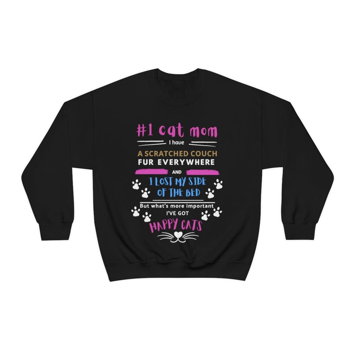 NUMBER 1 CAT MOM Sweater